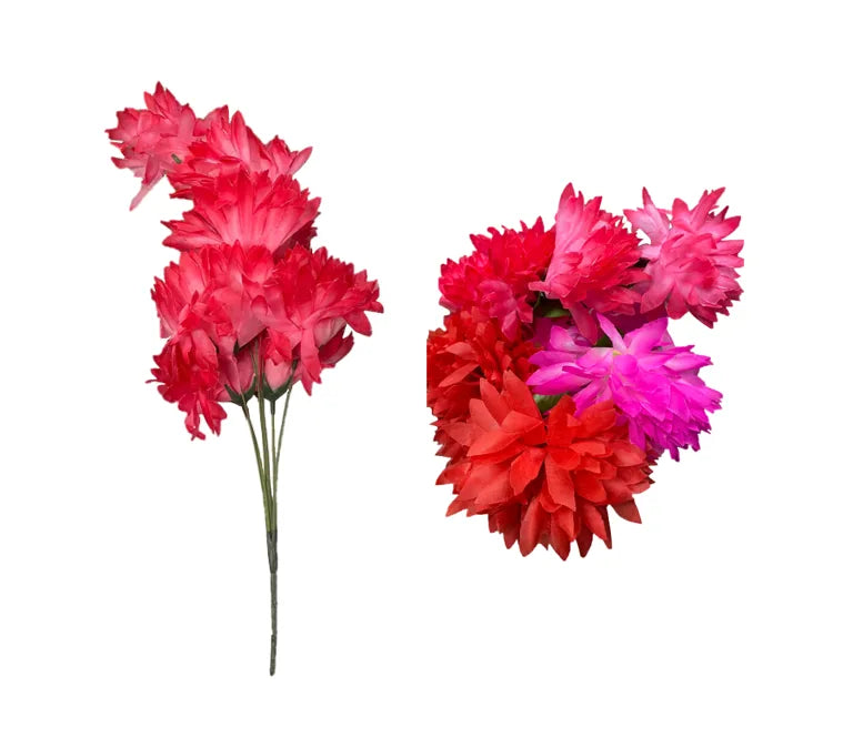 Plastic Artificial Flowers Assorted Colours