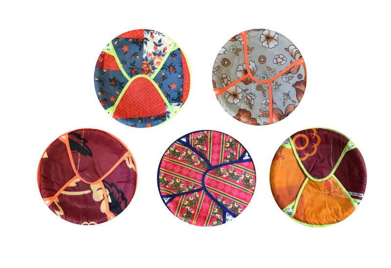Printed Cotton Roti Chaba Naan Bread Basket Round Assorted Designs