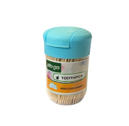 Plastic Toothpick Holder With Toothpicks Assorted Colours