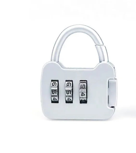 Metal Number Combination Padlock Assorted Colours