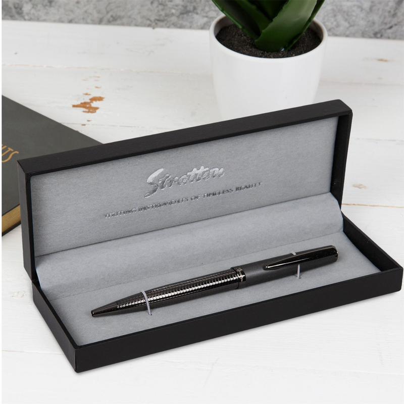 Stratton Ballpoint Pen - Gun Metal Grey