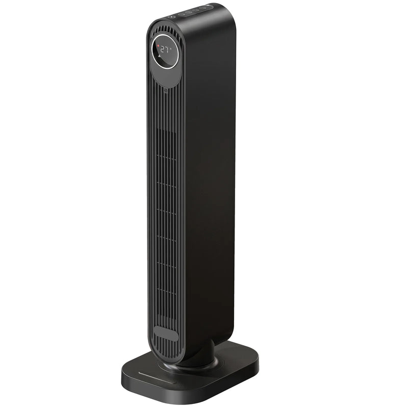 HOMCOM 2000W Ceramic Electric Heater with Fan, Timer, Oscillation - Black