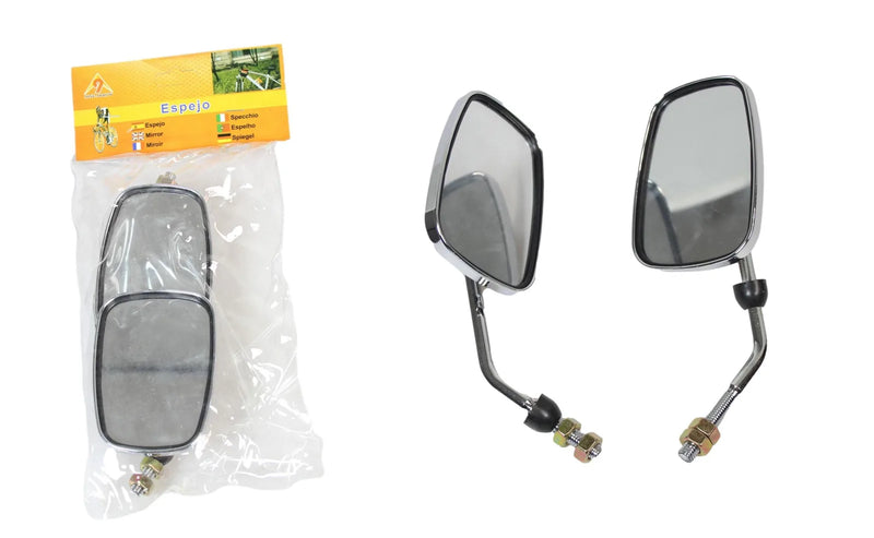 Adjustable Bicycle Mirrors 2 Pieces Rotatable Wide Angle Safety