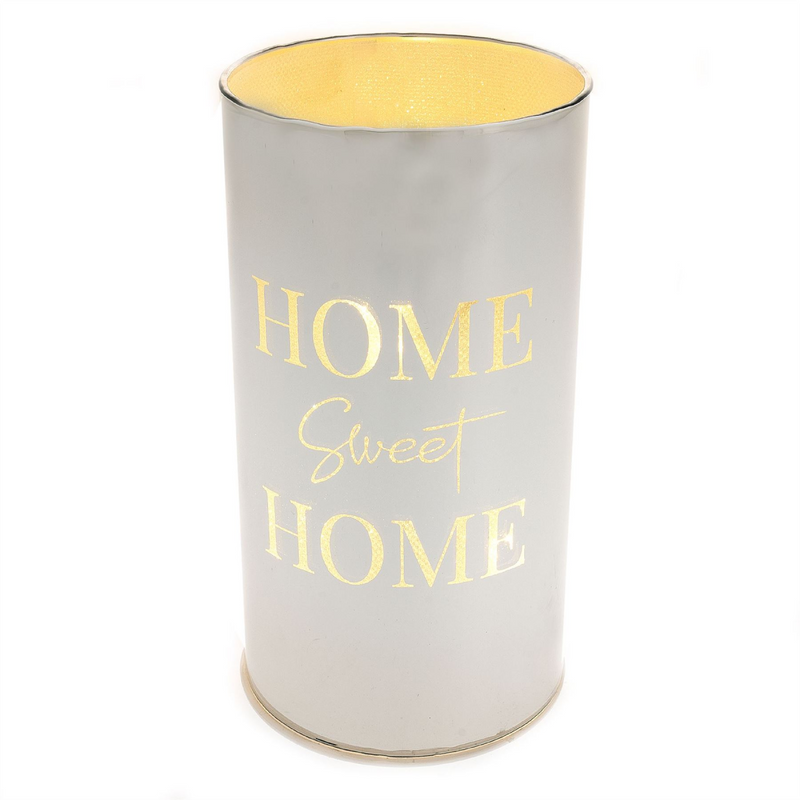 Hesita Silver Home Sweet Home Light Up Tube 15cm
