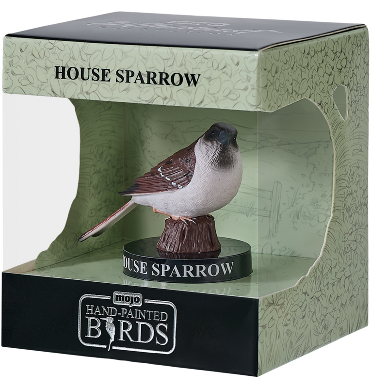 House Sparrow Mojo Garden Hand Painted Bird