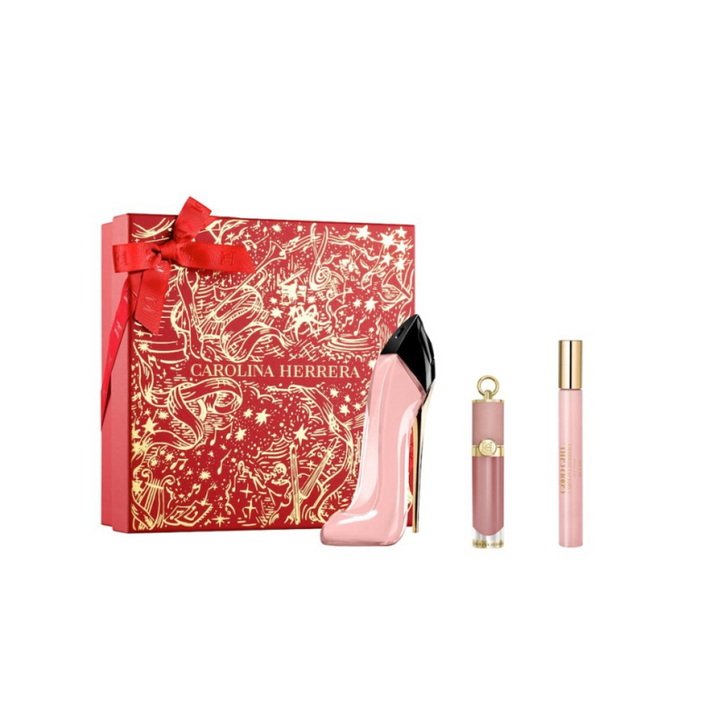 Carolina Herrera Good Girl Blush Gift Set (Eau De Parfum 80ml  Lipstick  Eau De Parfum 10ml)
