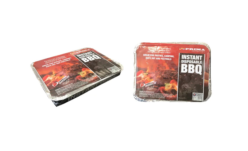 Prima Disposable Aluminium Instant Outdoor Camping Charcoal Bbq Grill 600G