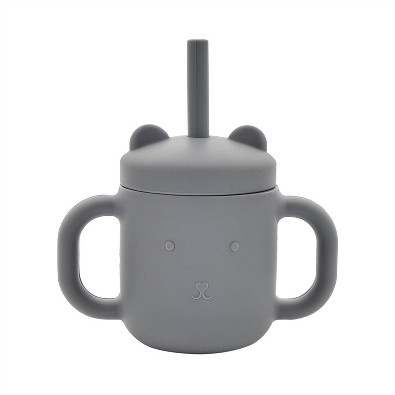 Bambino Silicone Sippy Cup Blue/Grey