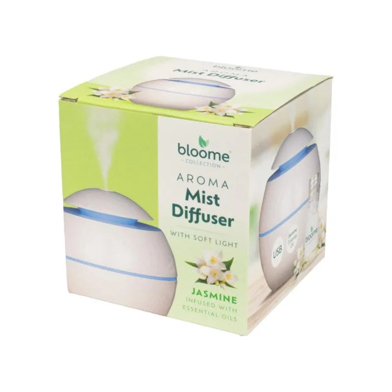 Bloome Aroma Round Mist Diffuser With Soft Light 200Ml Jasmine