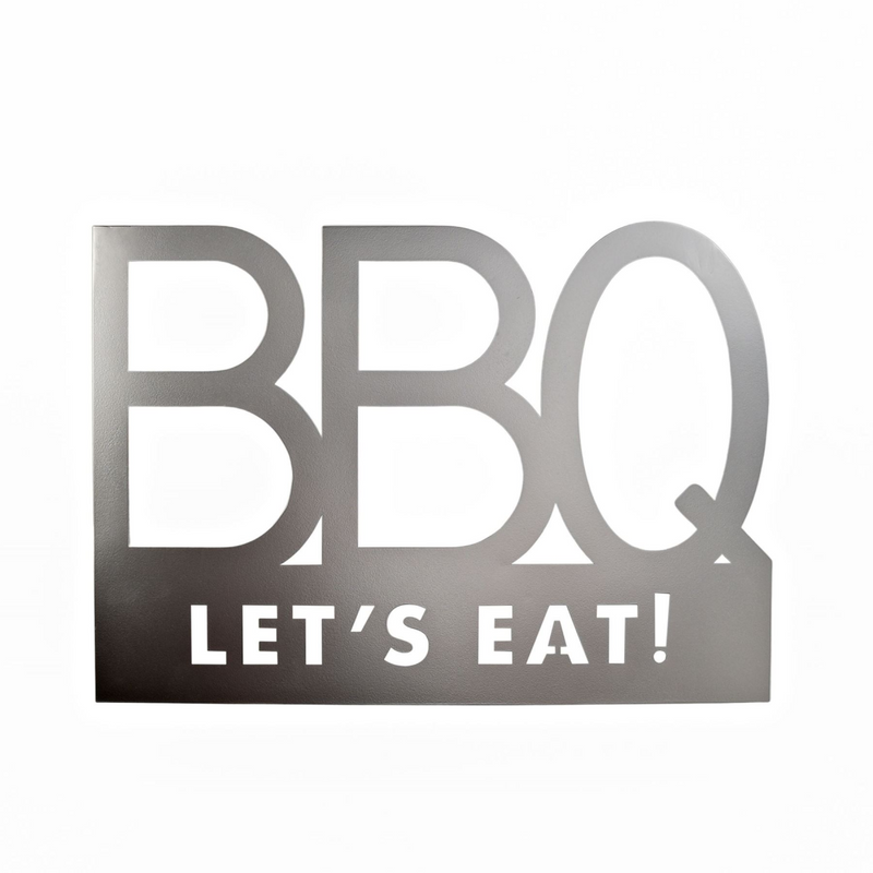 BBQ Lets Eat Wall Art 50cm