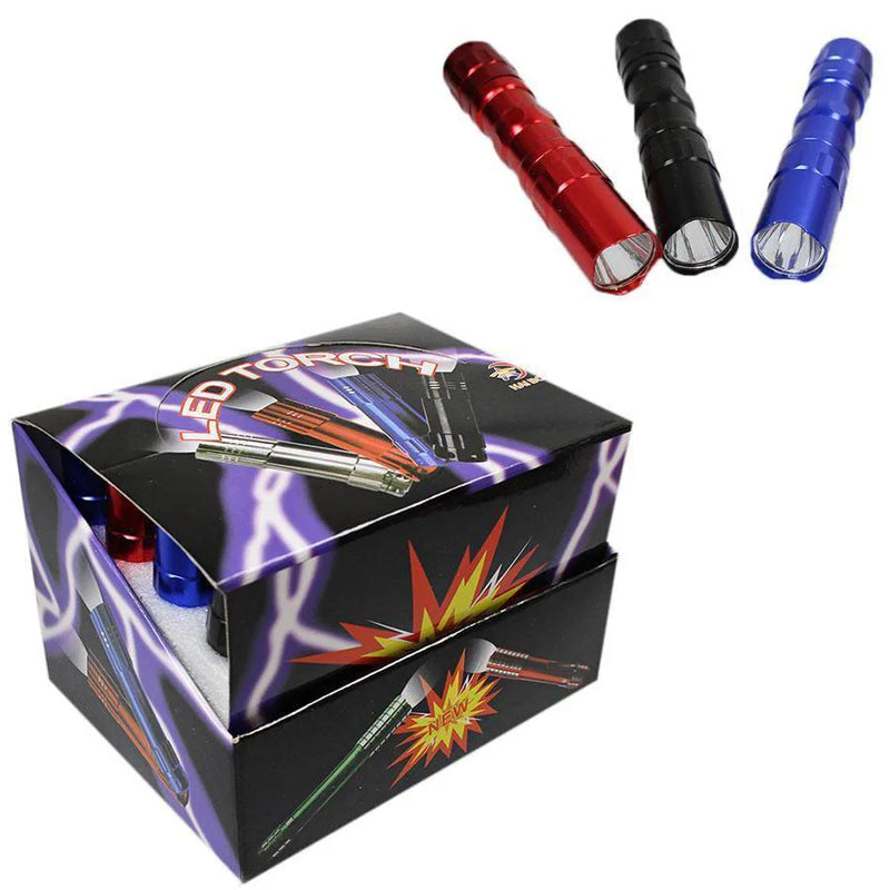 Mini Aluminium Led Torch Assorted Colours