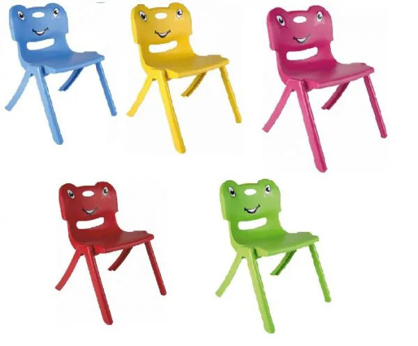 Gizem Children'S Plastic Chair Frog Animal Design Assorted Colours