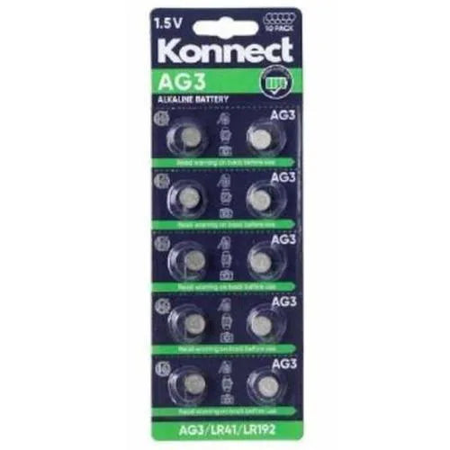 Konnect 10 Pack Alkaline Batteries – 1.5V