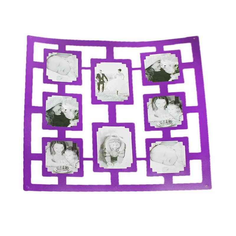 Panelled Flat Wall Picture Photo Hanger With Fi x ings Assorted Colours