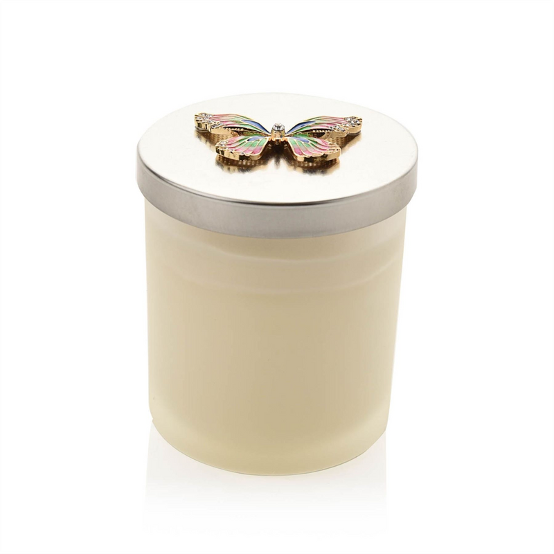 Sophia Pink & Blue Butterfly Scented Candle