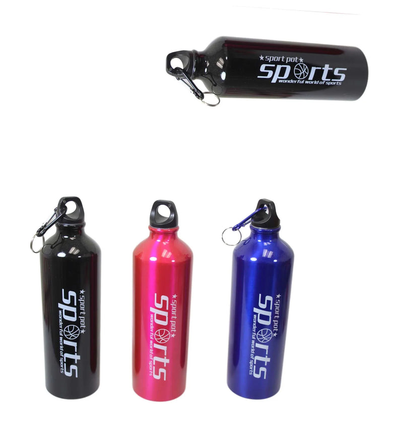Metal Gym Sports Water Drinking Bottle Assorted Colours