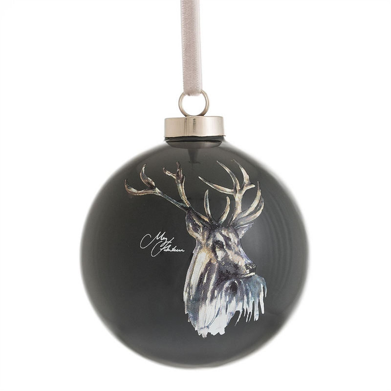 Meg Hawkins Stag Ceramic Bauble 8cm