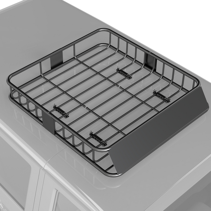 HOMCOM 90.7 kg Universal Roof Rack Basket, Steel Car Rooftop Luggage Holder