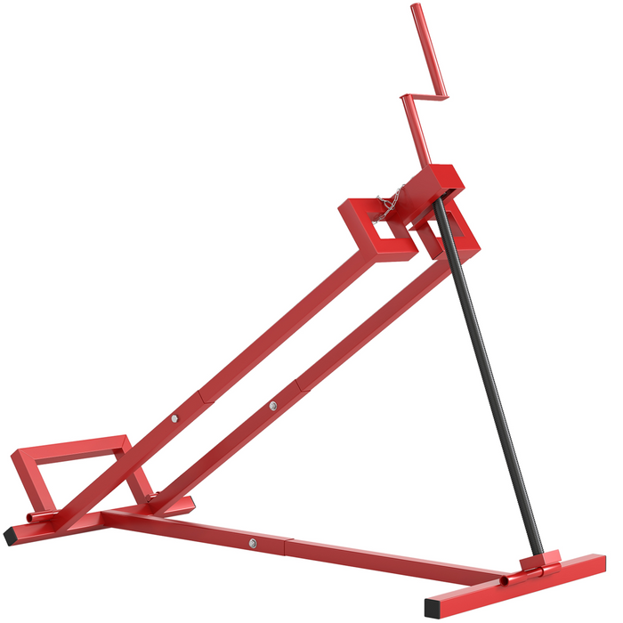 HOMCOM Foldable Ride On Lawn Mower Lift, 400 kg Telescopic Maintenance Jack