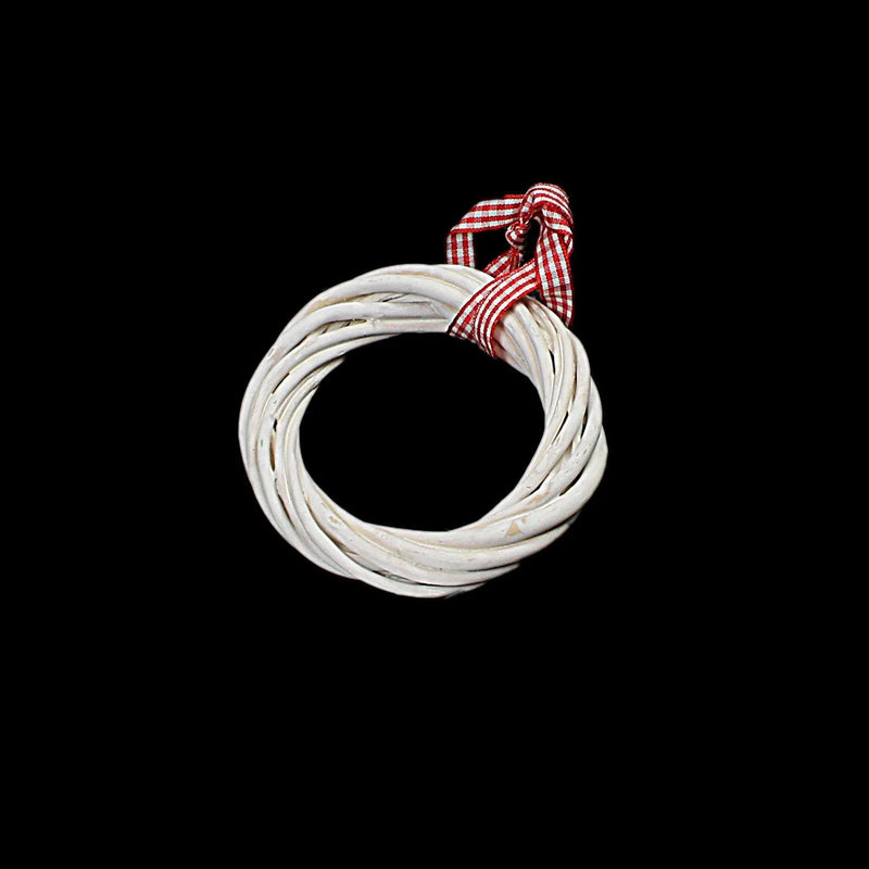 Garden Decoration White Straw Circle