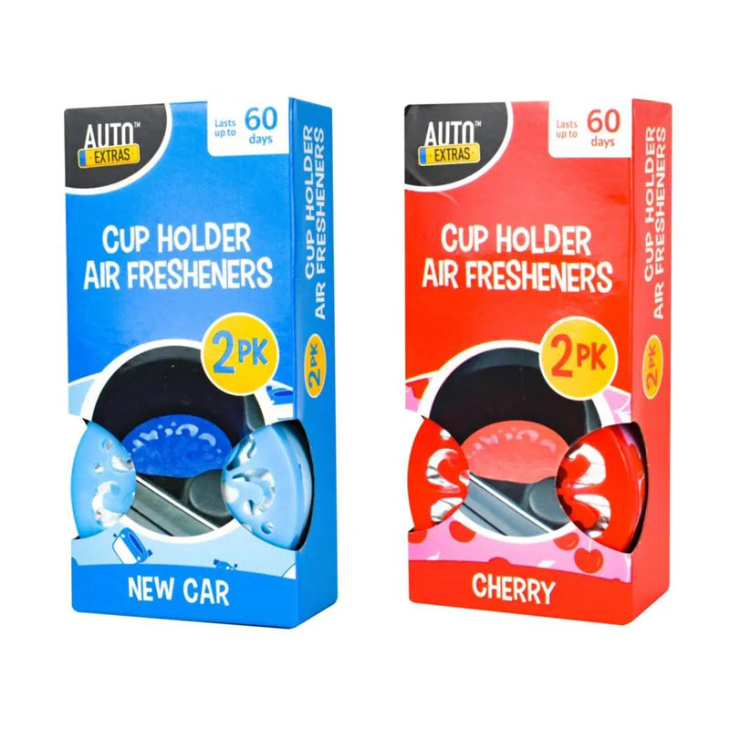 Car Cup Holder Air Freshener Pack Of 2 Assorted Scents