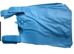 Large Blue Plastic Carrier Bags 100 Piece