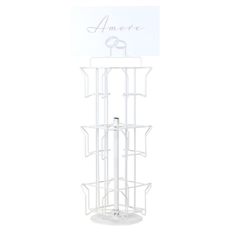 Small Display 4 Sided Card Spinner Holds 12 Greeting Cards