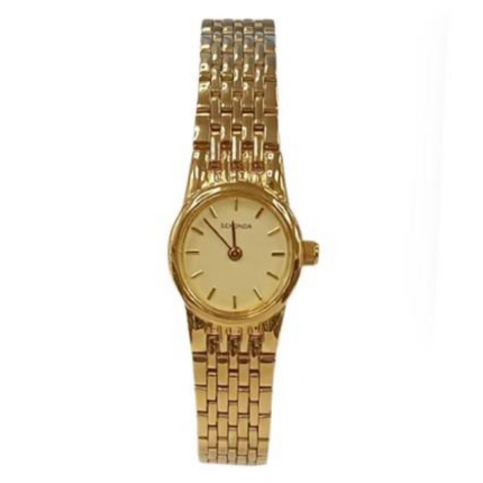 Sekonda Ladies Basic Gold Plated Dial & Stainless Steel Bracelet Watch 4537