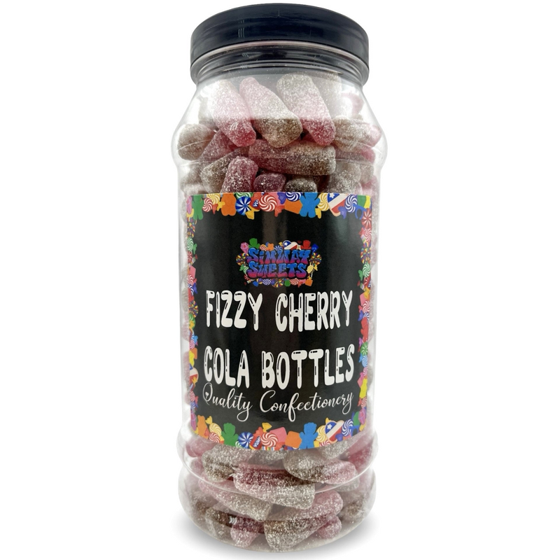 Fizzy Cherry Cola Bottles Retro Sweets Gift Jar - 700g