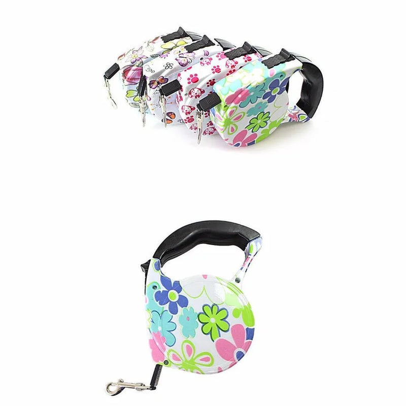 Retractable Dog Leash 33Lbs Assorted Colours And Designs