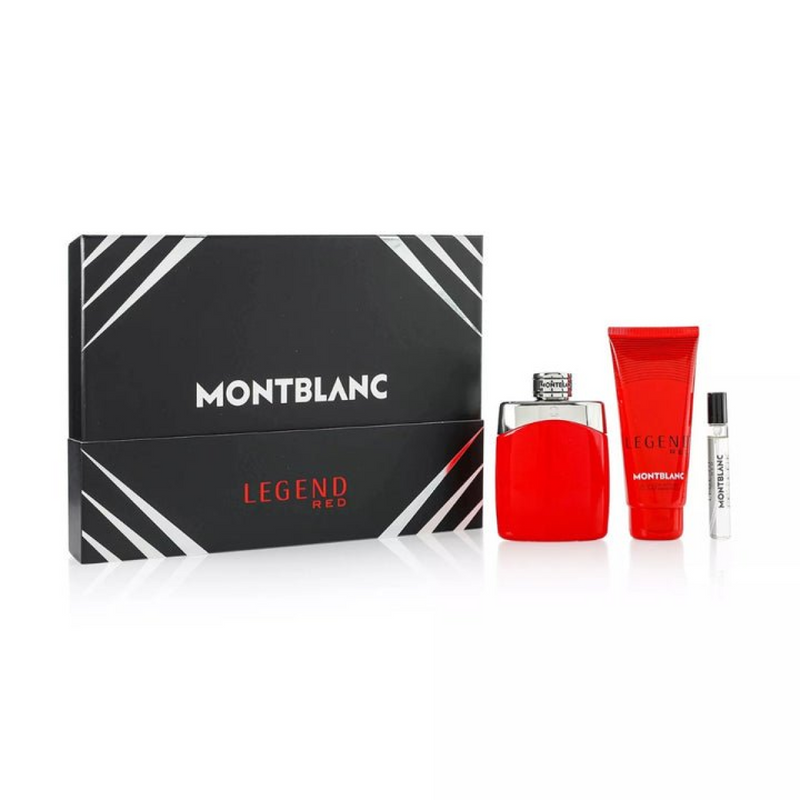 Montblanc Legend Red Gift Set (Eau De Parfum Spray 100ml  Shower Gel 100ml  Eau De Parfum Spray 7.5ml)
