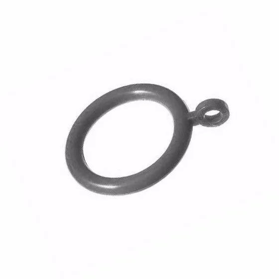 Curtain Pole Rings Silver Grey