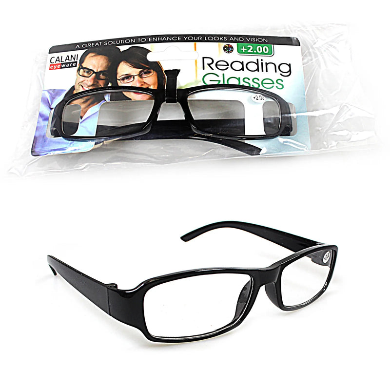 Plastic Calani Reading Glasses +3.00 Assorted Colours