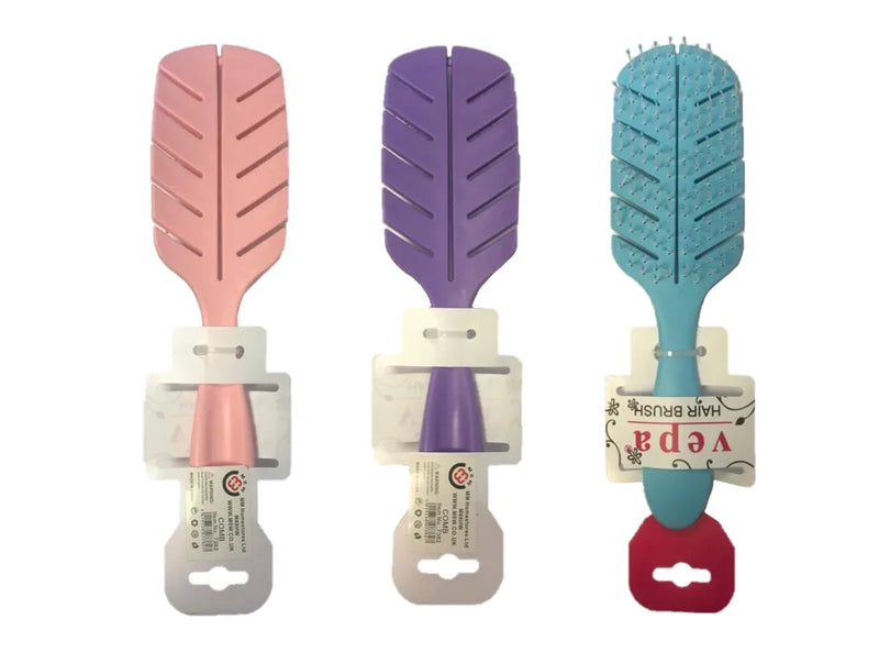 Plastic Hair Brush Comb Assorted Colours