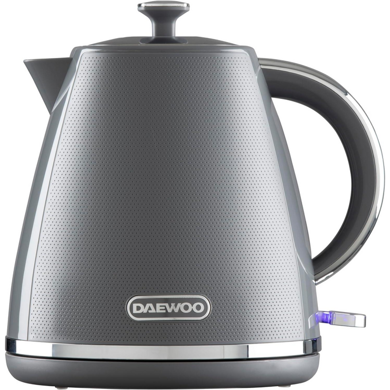 Daewoo Stirling 1.7L Pyramid Electric Kettle 3000w Grey  SDA2625