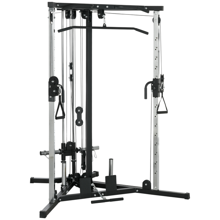 SPORTNOW Home Gym Machine, 15-Position Adjustable Training Workout Station