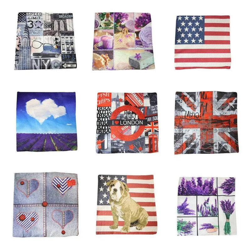 Bedroom Couch Cushion Cover Case Assorted Designs