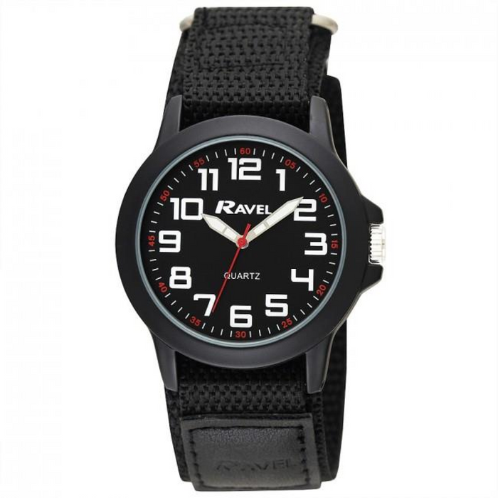 Ravel Mens Sports Case Arabic Dial Strap Watch R1601.65.33