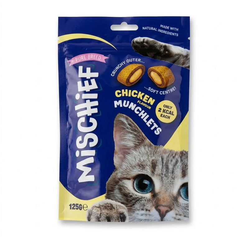 Chicken Flavour Pillow Cat Treats (Mischief) 125G