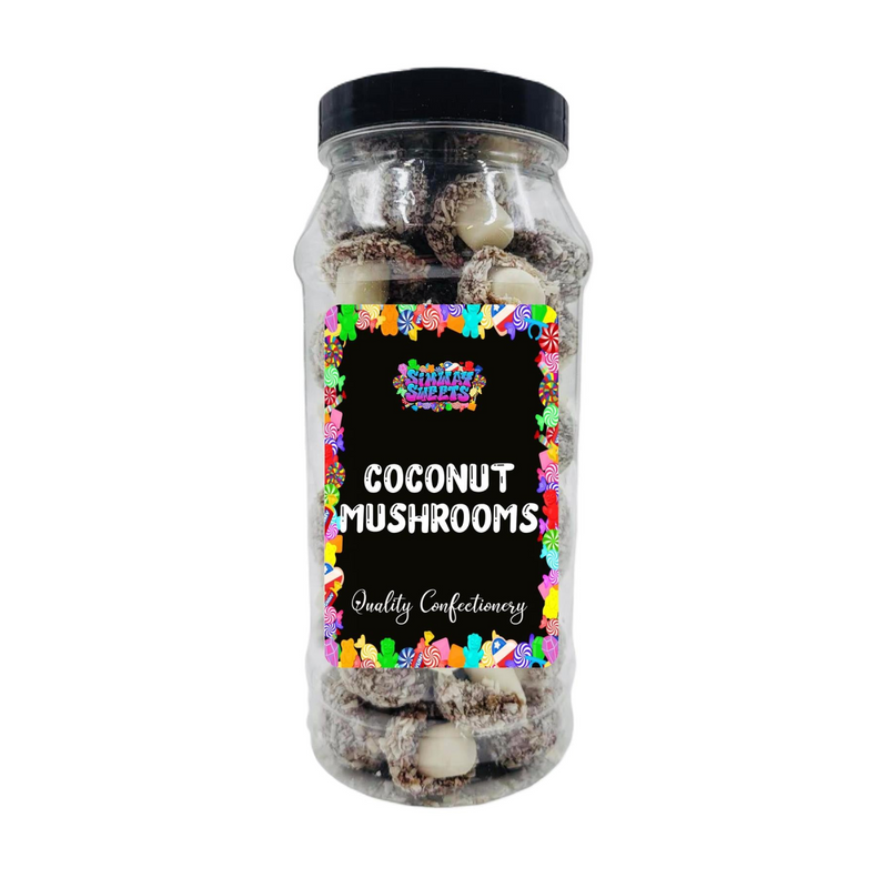 Coconut Mushrooms Retro Sweets Gift Jar - 550g