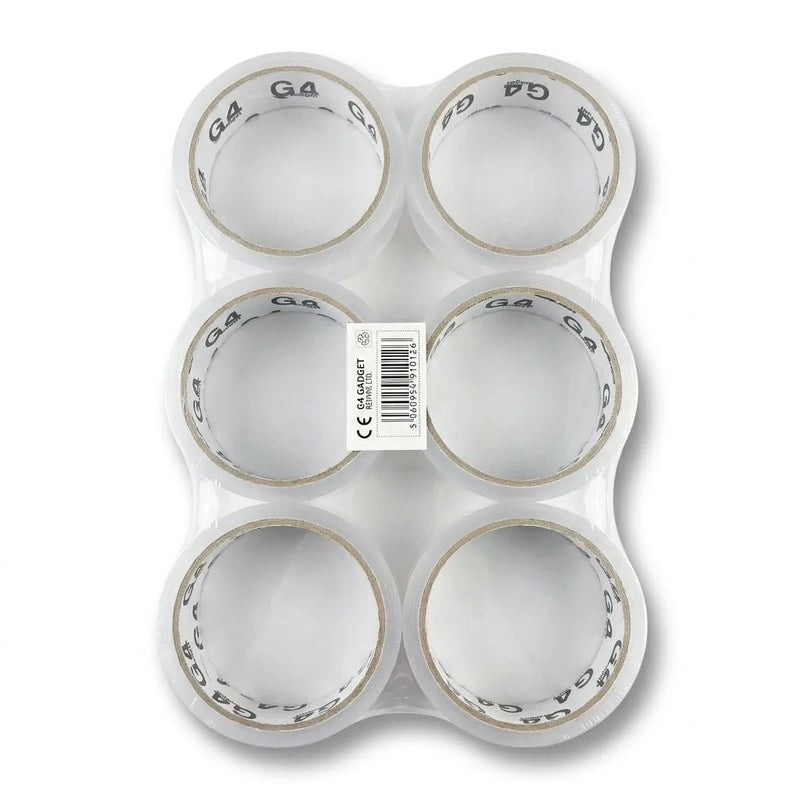 6 – Piece Clear Tape Set, Roll, Heavy – Duty Adhesive