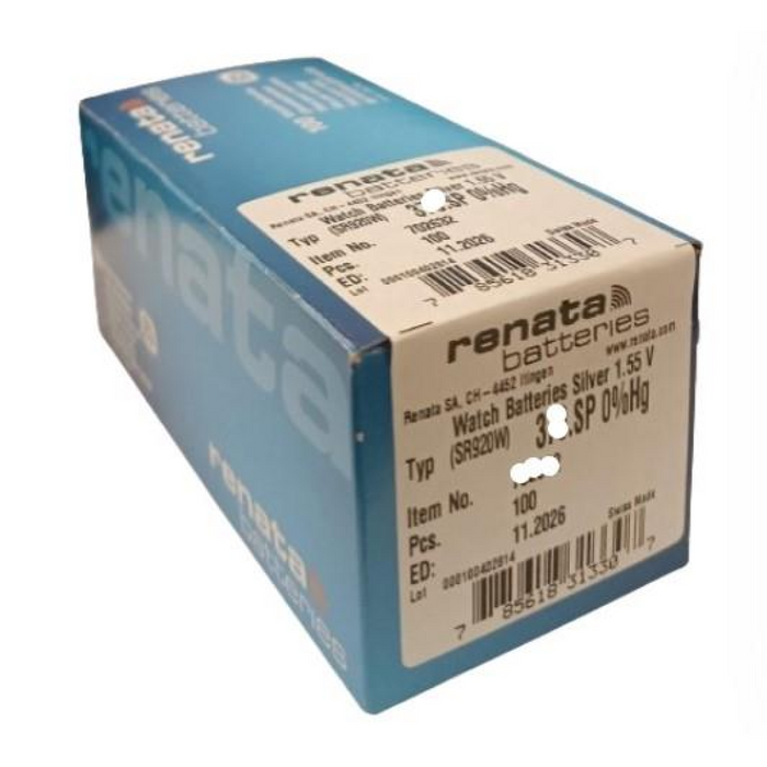 RENATA SP 393 Watch Batteries Pack Of 100