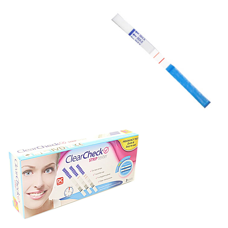 Iigeurope Clearcheck Pregnancy Strip Tester Kit Pack Of 3