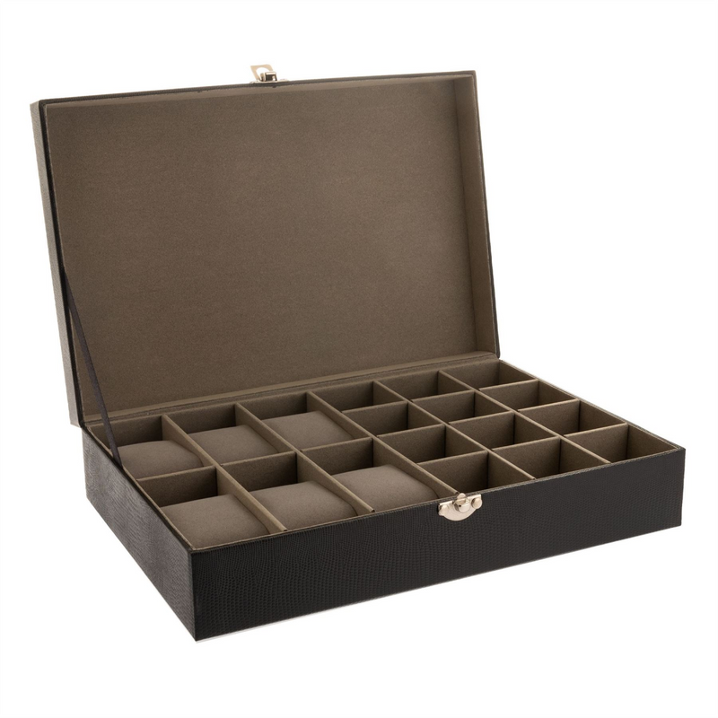 Harvey Makin Watch/Cufflink Box Holds 6 Watches/12 Cufflinks