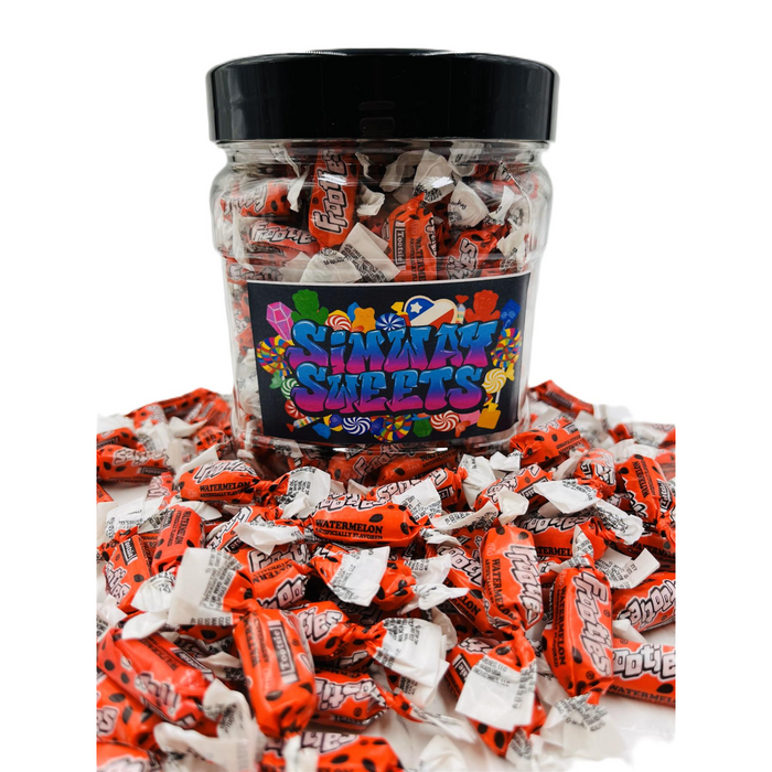 Simway Sweets Jar 680g - Tootsie Frooties Watermelon Flavour - Individually Wrapped American Sweets - Approximately 180 Pieces