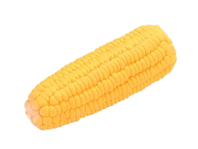 Pet Dog Toy Squeaky Yellow Corn Cob Maize