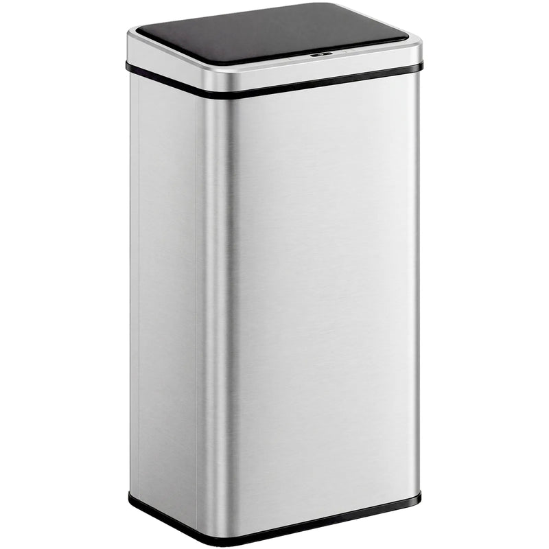 HOMCOM 50L Sensor Bin with Soft-Close Lid, Stainless Steel Automatic Touchless Motion Sensor Kitchen Bin, Silver Tone