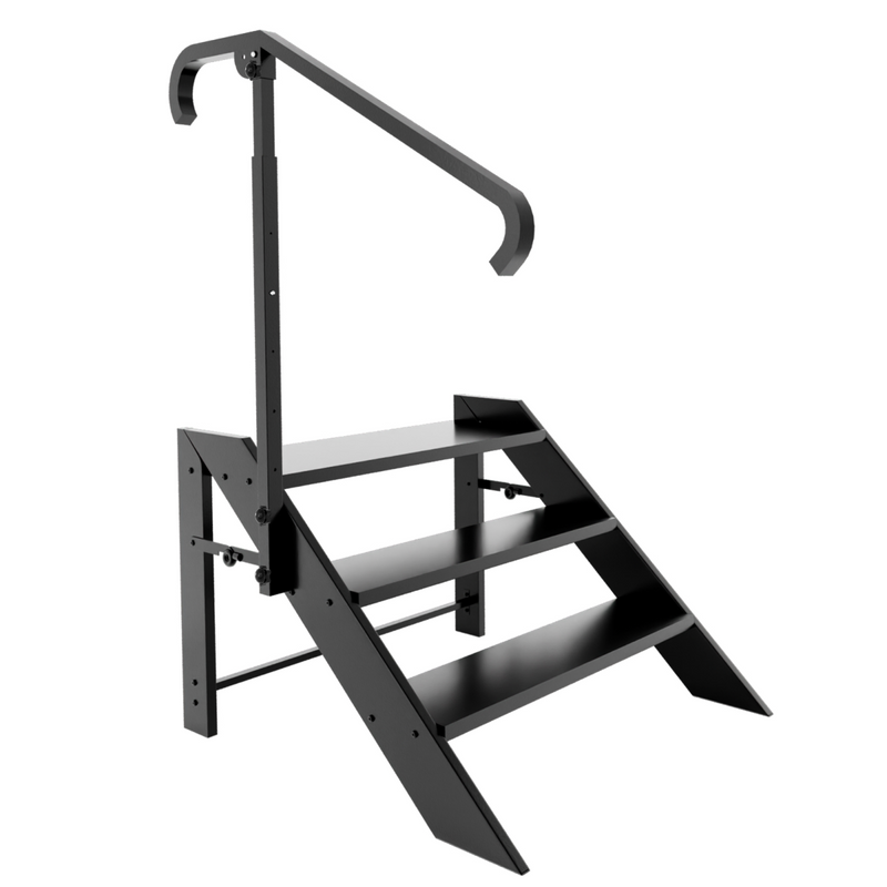 Step Ladder 3 Step Folding, Step Stool Foldable, RV Steps with Non Slip Feets, Max Load Capacity 660lbs Hot Tub Steps for Home, Travel Trailer, Camper, Mobile Home, Spa, and Porch