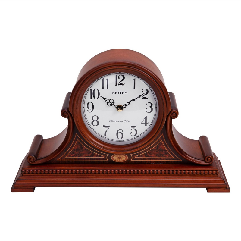 Rhythm Wooden Short Napoleon Clock SIP Westminster Chime