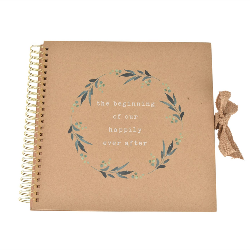 Love Story Spiral Bound Scrap Book "Happily Ever After"
